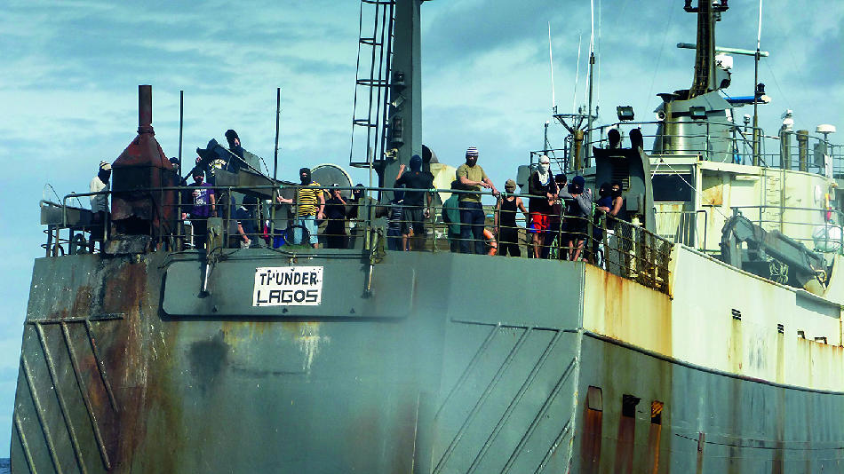 Über Monate verfolgte das Schiff von Sea Shepherd den Trawler «Thunder».